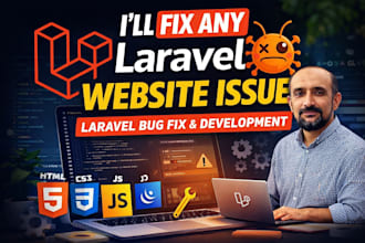 do laravel bug fix, laravel application development