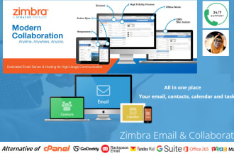 setup zimbra or linux mail server and handle email migration