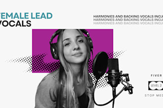 be your female lead vocals, backing vocals and harmonies