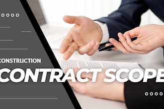 review construction contract scope