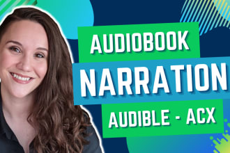 be your female narrator for your audiobook
