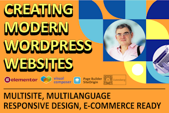 create modern wordpress, ecommerce and multilingual sites