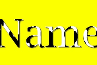 make a cool name tag for you