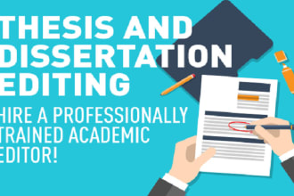 proofread and edit your thesis or dissertation