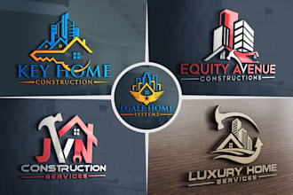 design real estate, construction, property logo for your company