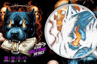 convert dtf print designs to halftone for perfect printing