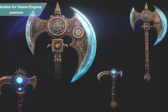 model 3d medieval weapons