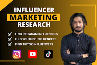 research and find best instagram, youtube, tiktok influencer email lists