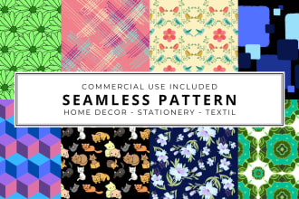design seamless graphic pattern for your products