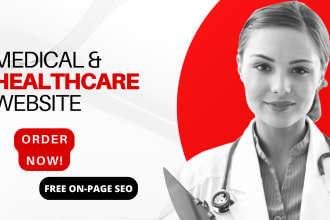 design healthcare, medical, hospital, and clinic website