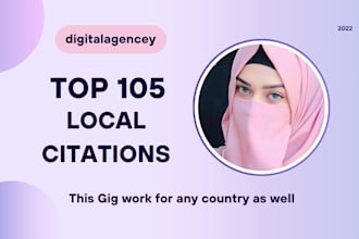 do build 100 local seo citations and directories for usa,uk,aus,ca, germn, bang