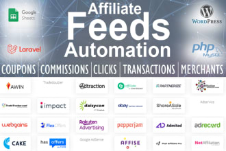 automate affiliate feeds like coupons, deals, products