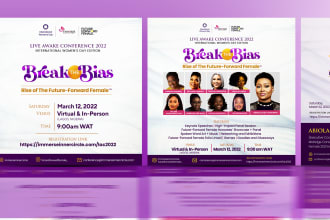 design professional conference flyer for social media