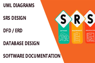 design uml diagram, er diagrams, srs, and any software engineering task
