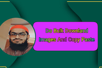 do bulk download images and copy paste