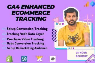 setup ga4 enhanced ecommerce tracking via GTM, google analytics 4