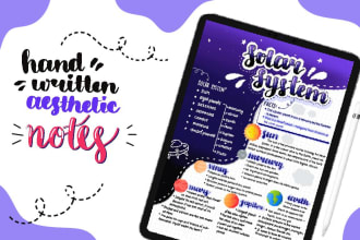 make aesthetic handwritten study notes from your document
