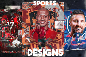 make sports posters, logo, business cards and movies poster
