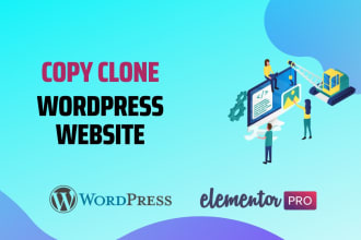 copy clone wordpress website using elementor pro