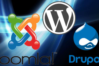build and design wordpress, joomla and drupal website