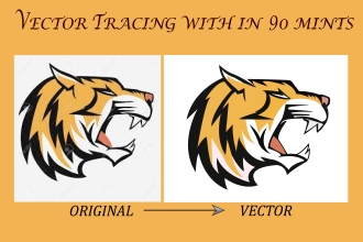 vector trace recreate any logo or image professionally