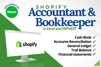 manage shopify account financial transactions using erpnext