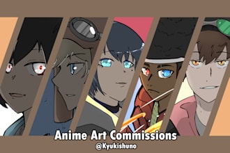 draw your ocs in the anime style