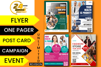 design professional  event, brochure,  and corporate flyer