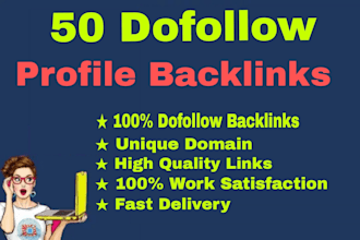 do 50 profile creation backlinks