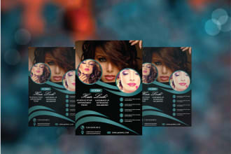 design elegant beauty salon flyer,spa flyer,fashion flyer and beauty logo design