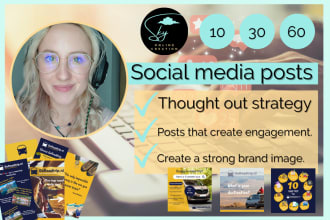 create 30 social media posts