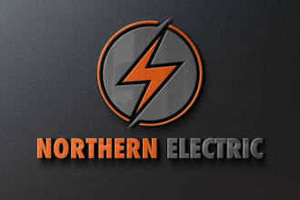 do elegant electric logo design with unlimited revision