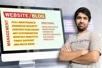 be your dedicated website manager, blog editor or wordpress virtual assistant