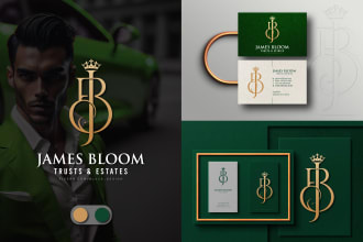 do modern timeless logo design with copyrights