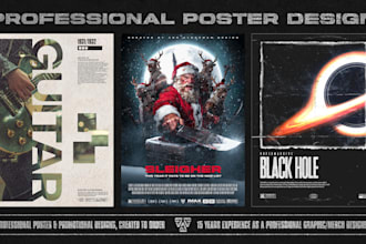 make professional posters, flyers and artwork