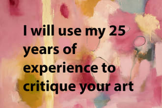 give a constructive critique of your visual art work
