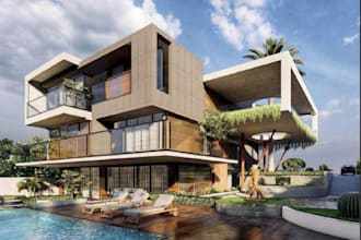 create photorealistic architectural interior and exterior 3d renderings