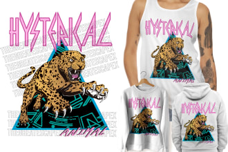 create a vintage, rock or metal band t shirt design