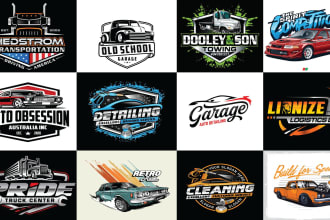 create a professional automobile and car washer logo design