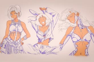 professional sketch your favorite manga , character  , nsfw