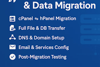migrate your website and data to a new host cpanel, hpanel