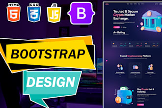 do website design professionally with bootstrap