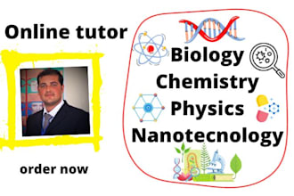 be your tutor for bio, chem, phy  from 1 to 16 grade students