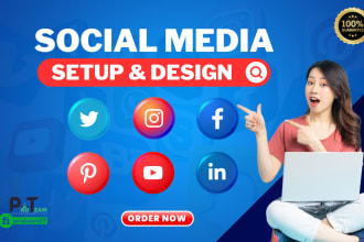 create and optimize your social media accounts