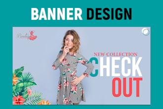 create premium quality web banner designs for you