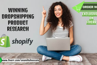 research shopify winning products for dropshipping
