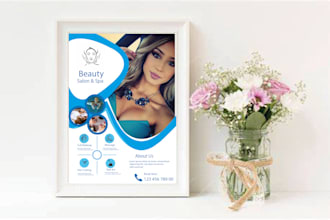 design beauty spa and salon flyer for your business