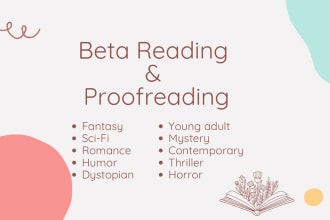 beta read and proofread your writing within 12 hours