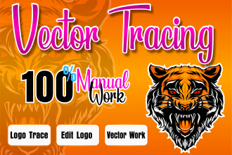 vectorize, edit, recreate, trace, convert logo or image in adobe illustrator