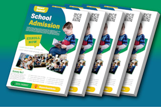 design educational flyers and posters for school, kids, or kindergarten